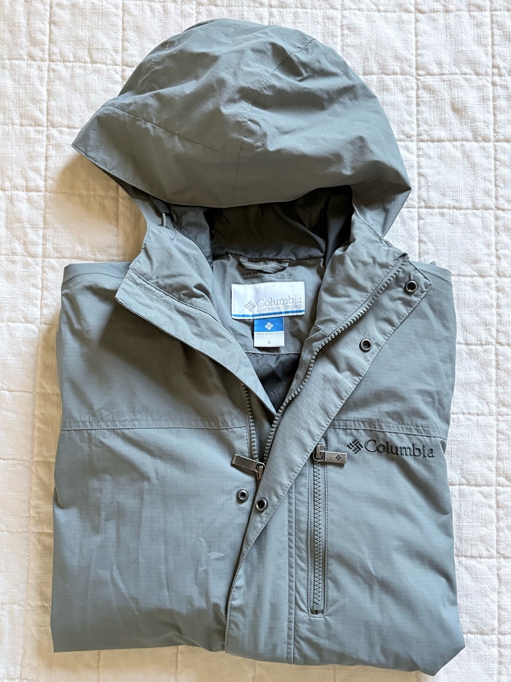 Columbia Men's Hooded Waterproof Raincoat with Hood size S